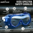 thumbnail image 2 of BISON LIFE Spectra Kids Safety Goggles, Red, Green & Blue Colors (12 Pack), 2 of 7