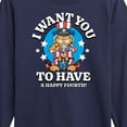 thumbnail image 3 of Garfield - Want You To Have A Happy Fourth - Toddler & Youth Long Sleeve Graphic T-Shirt, 3 of 5