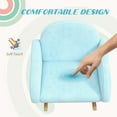 thumbnail image 4 of Qaba Rocker Armchair for Nursery Playroom Preschool for 1.5-5 Years, Blue, 4 of 9