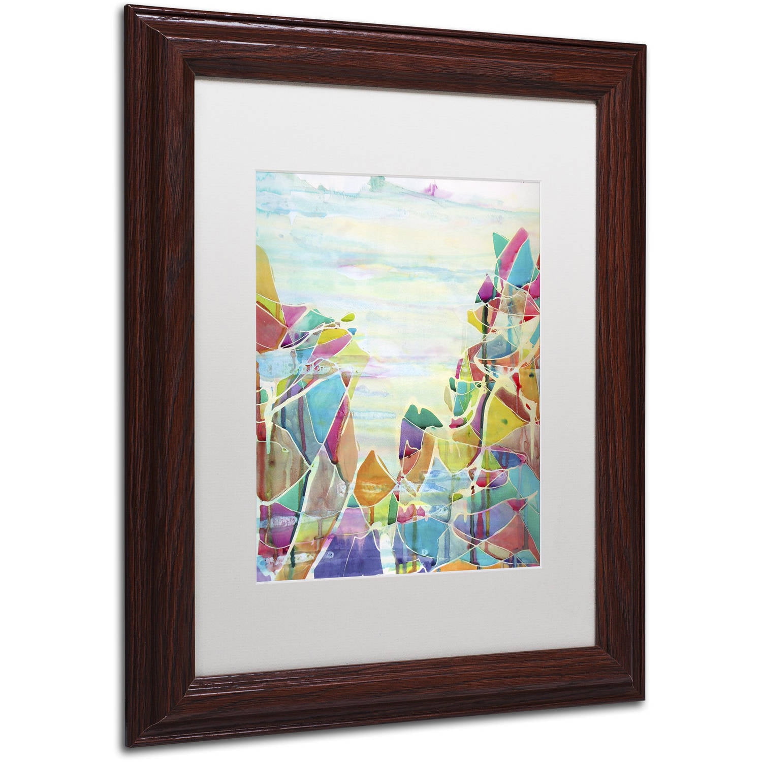 Trademark Fine Art "Pico de Orizaba" Canvas Art by Lauren Moss White Matte, Wood Frame