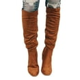 thumbnail image 1 of Women Suede Boots For Winter Over Knee Long Boots With Thick Heel Easy To Put On Fashionable, 1 of 5