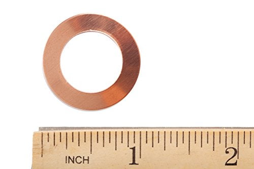 1 Inch 24 Gauge Copper Washer MET-530.05 Pack Of 6