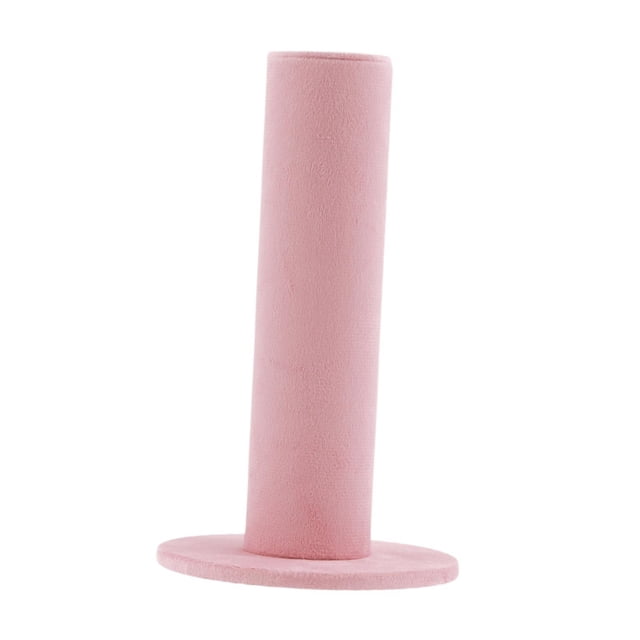 Expositor de joyas, organizador de diademas, elegante organizador de escritorio para el hogar y la artesanía. Rosa oscuro