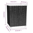 thumbnail image 2 of vidaXL 11.8"x11.8"x14.6" Black Polypropylene Solid Print Movies Planter Boxes 2 Count, 2 of 7