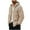 Beige, variant on Turilly New Trendy Jackets for Men Casual Hooded Round Neck Long Sleeve Pullover Color Outwears Blouse