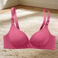 thumbnail image 2 of Hrsba No Underwire Bra,Solid Color Supportive Push Up Breathable Lightweight Regular Wear Intimates for Women, 2 of 7