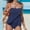 Navy, variant on Sakmal Tankinis Womens Swimsuits Blue Caged Neck Two Piece Sets Oversized Swimwear Full Coverage Padded Swimsuit Sets