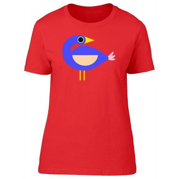 Lovely Bird, Cute Doodle Cartoon Tee Women's -Image by Shutterstock