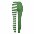 thumbnail image 5 of Gyexs Christmas Leggings for Women Red and White Striped Tights Ankle Length High Waist Funny Leggings Green & Size S, 5 of 6