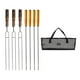 thumbnail image 1 of Brochetas para la parrilla Brochetas de metal para brochetas para pollo BBQ Utensilios de cocina Alfileres y tenedores negros Cola Brochetas para asar, 1 of 8