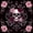 Red Pink Black, variant on Homewish Gothic Sugar Skull Twin Quilt Set,Pink Red Damask Flowers Twin Coverlet Set,Halloween Duvet,2pcs