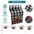 thumbnail image 6 of Christmas Red Truck Table Runner 48 Inches Long Farmhouse Dress Scarves, Xmas Tree Bow Farm White Black Plaid Dining Tablerunner for Coffee Table/Kitchen Island/Party Décor, 13" x 48", 6 of 8