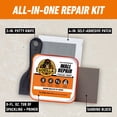thumbnail image 4 of Gorilla Glue Wall Repair Kit. 4oz Spackling & Patch, 3" Putty Knife and 220 Grit Sanding Block Color, 4 of 10