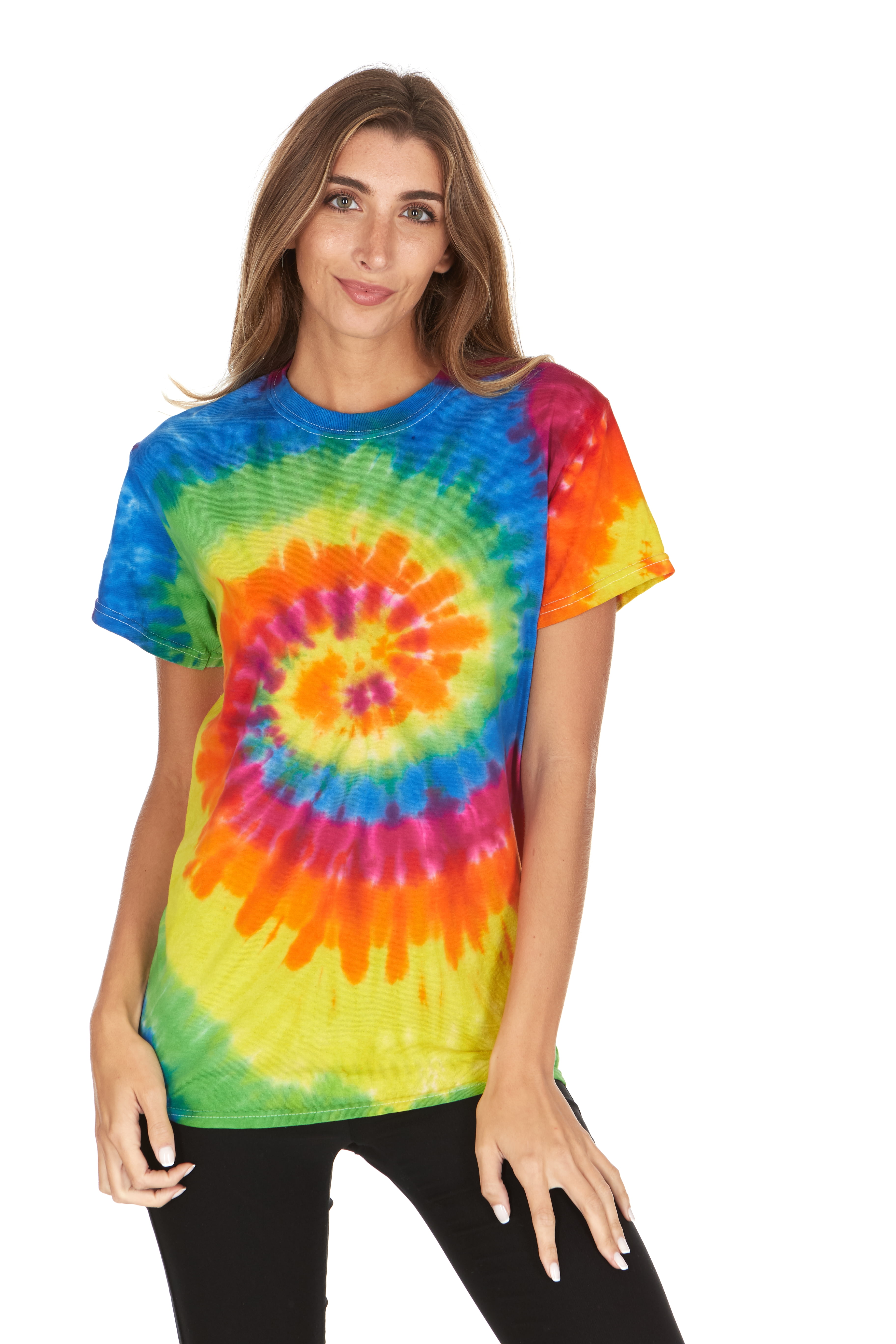Daresay - "Krazy Tees Tie Dye T-Shirt, Moondance, Large" - Walmart.com