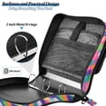 thumbnail image 4 of FORMRS Zipper Binder with Shoulder Strap 2-inch Ring 500 Sheet Capacity File Bag, Colorful Wavy Pattern, 4 of 5