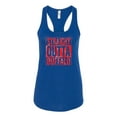 thumbnail image 2 of Straight Outta Buffalo BUF Fan | Fantasy Football | Womens Sports Jersey Racerback Tank Top, Royal, Medium, 2 of 4