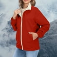 thumbnail image 5 of Breezora Womens Color Block Wind Resistant Lightweight Jacket Water Repellent Utility Anorak Jacket XL Size Red, 5 of 9