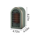thumbnail image 2 of YgkuHd Heater Fan , Circulation Heating Fan, 2 Patterns, 1200W Overheat Protection Small Floor For Home Office, 2 of 6
