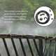 thumbnail image 5 of Ounissouiy 6/9/12/15/18m refrigeración al aire libre Patio sistema de nebulización ventilador enfriador agua niebla Gardenhouse Spray niebla caliente Jardín y Patio 9M (11 boquillas), 5 of 6