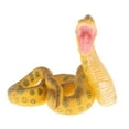 thumbnail image 4 of 6 Figuras De Serpiente De Plástico, Juguetes Coleccionables Para Niños, Bolsa De Regalo, Pitón Dorada, 4 of 6