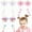 Pink, variant on Vorkoi 2PCS Hair Bows for Girls, Butterfly Hair Accessories for Girls Tulle Bows With Alligator Clips Girl Hair Accessories for Kids Teen Back to School