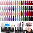 thumbnail image 1 of Kit de esmaltes de uñas en gel Beetles con luz UV, 32 colores, 1 of 9
