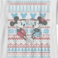 thumbnail image 2 of Boy's Mickey & Friends Christmas Mickey and Minnie Blue and Red Print  Graphic Tee White Large, 2 of 4