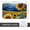 thumbnail image 2 of Pofeuu Starry Sky Sunflower Print Flannel Doormats Rug16"x24"Rug Washable Doormats Indoor Outdoor Rugs for Layered Front Door Mats, Porch, Kitchen, Entryway, 2 of 7