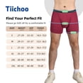 thumbnail image 6 of TIICHOO Mens Incontinence Underwear Washable Leak Proof Underwear for Men Cotton Reusable Incontinence Underwear 3 Pack(Large, Gray/Navy Blue/Burgundy), 6 of 7
