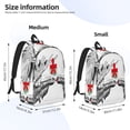 thumbnail image 6 of Wukai Moose Kissing Under Mistletoe Paper Reusable Cosmetic bag,Travel Toiletry Organizer Capacity,Waterproof Puzzle Bags, 6 of 7
