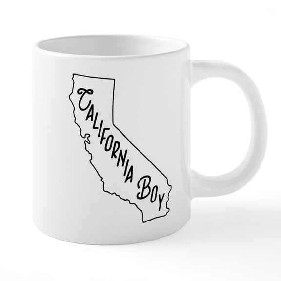 CafePress - California Boy - 20 Oz White Ceramic Mega Mug