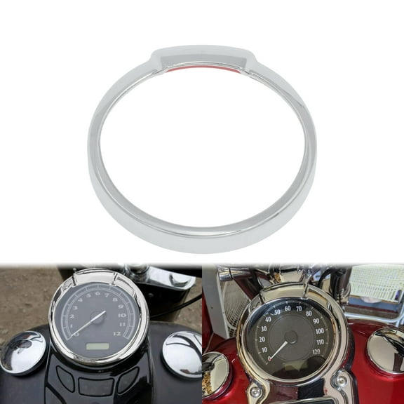 5" Speedometer Gauge Bezel Covers Trim Ring For Harley Dyna Softail Road King