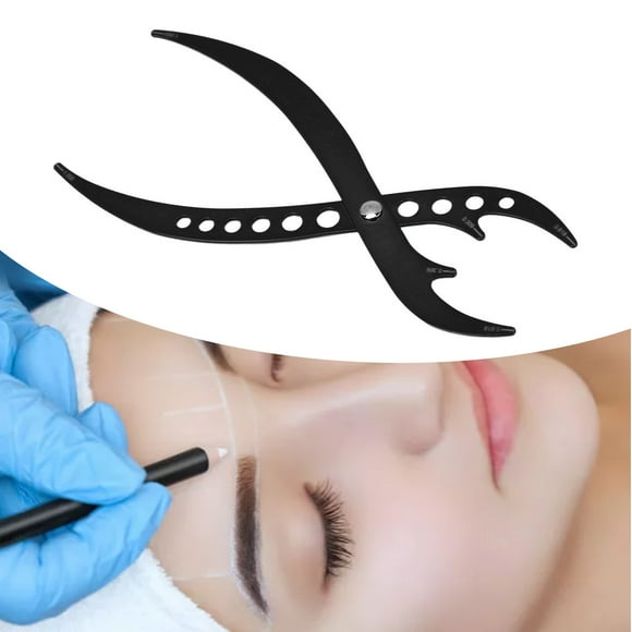 Calipadora de Relación Dorada de Cejas, Herramiente de Medida Simétrica, Regla de Posición de 3 Puntos para extensiones de Cejas microblading