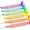 Pastel, variant on Ashton and Wright - ElectroGlide Triangular Highlighter Marker Pens - Pastel Colors - Pack of 6