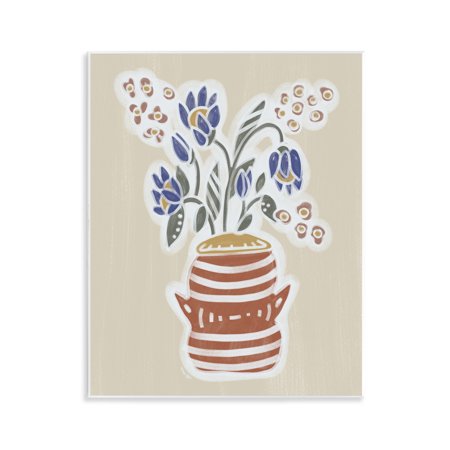 Stupell Industries Genevieve Flower Bouquet Wall Plaque Art design by Beki Marquardt, 14 x 11