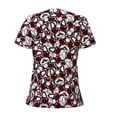 thumbnail image 4 of Naloa French Bulldog1 Print T-Shirts Short Sleeve V Neck Tees for Women Fashion Tops Trendy Lightweight Soft Casual Summer Outfits Clothes, 4 of 5