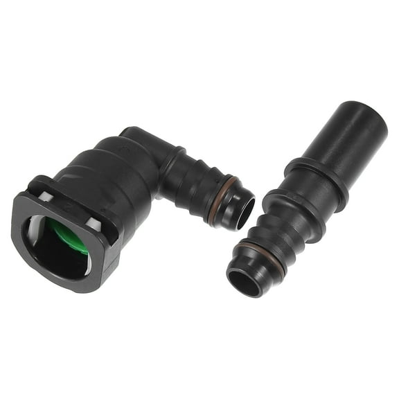 Unique Bargains 5/8 15.82mm SAE to 14mm 90 Degree Fuel Line Hose Quick Release Connector Disconnect Durable Hose Nylon 2PCS