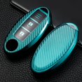 thumbnail image 1 of Car Key Fob Cover Case Protector TPU Carbon Fiber Remote Car Key Fob Case Cover Holder Shell For Nissan Infiniti, 1 of 12