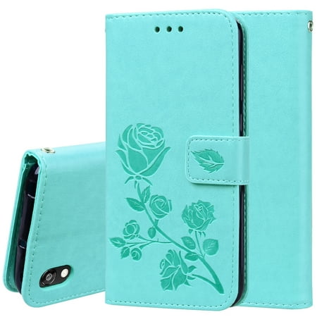 Rose Embossed Horizontal Flip PU Leather Case for Huawei Honor 8S / Y5 , with Holder & Card Slots