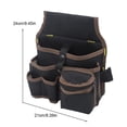 thumbnail image 3 of Electrician Tools Belt Storage Waist Bag Adjustable for Electrician Outdoor Working With Large Capacity Canvas Pouch for Convenient Tool Carrying, 3 of 8