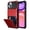 Red, variant on Dteck Wallet Case for iPhone 14 Plus,Shockproof Rubber Rugged 4-Card Credit Holder Slots Cover Hybrid Heavy Duty Protection Armor Phone Back Case,Gray