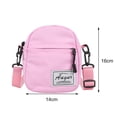 thumbnail image 3 of Moda mujer lienzo patchwork bandolera casual mini bolsos (rosa), 3 of 5