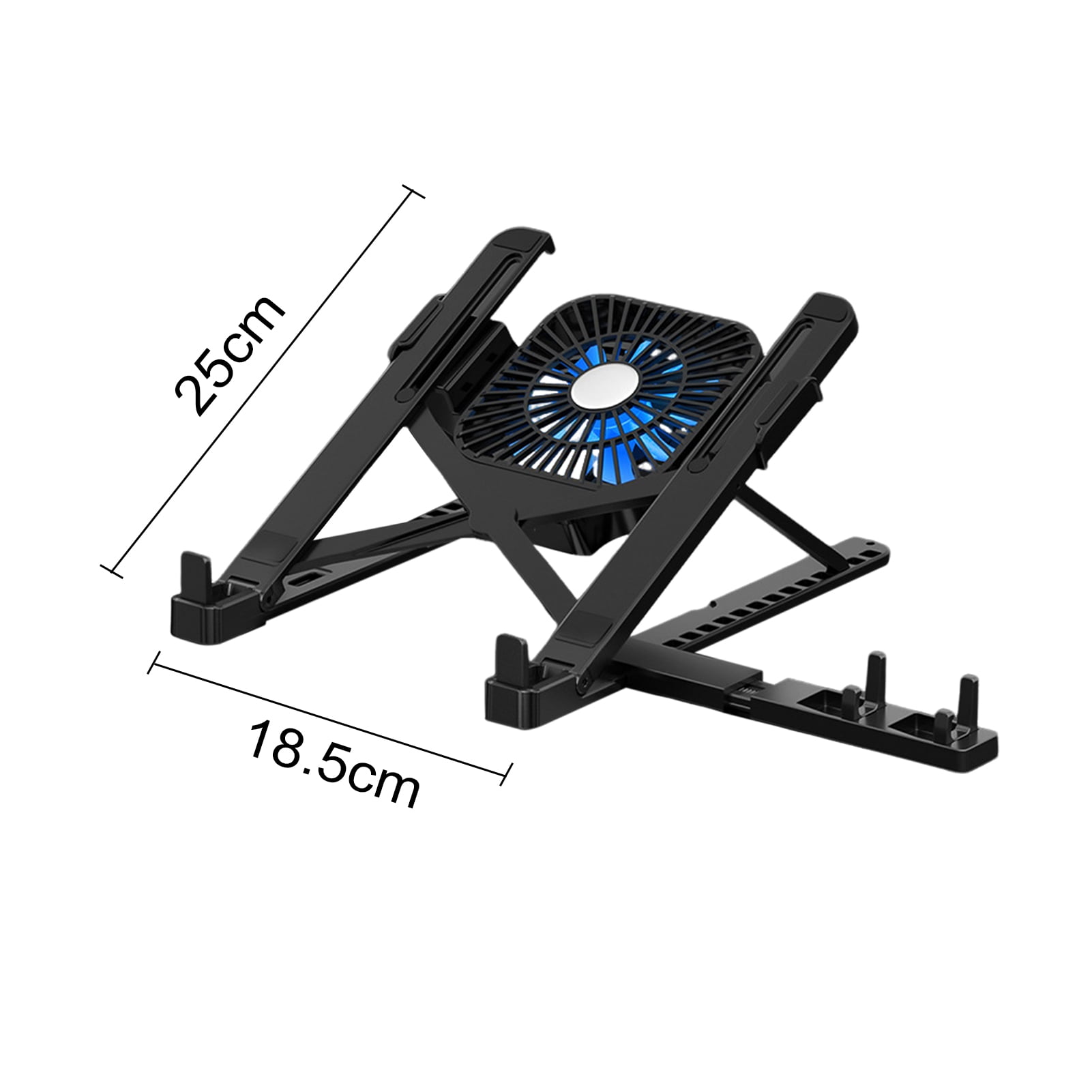 Lifetechs Laptop Stand with Cooling Fan High Stability Height Adjustable Foldable Design Anti-Slip Laptop Riser Bracket