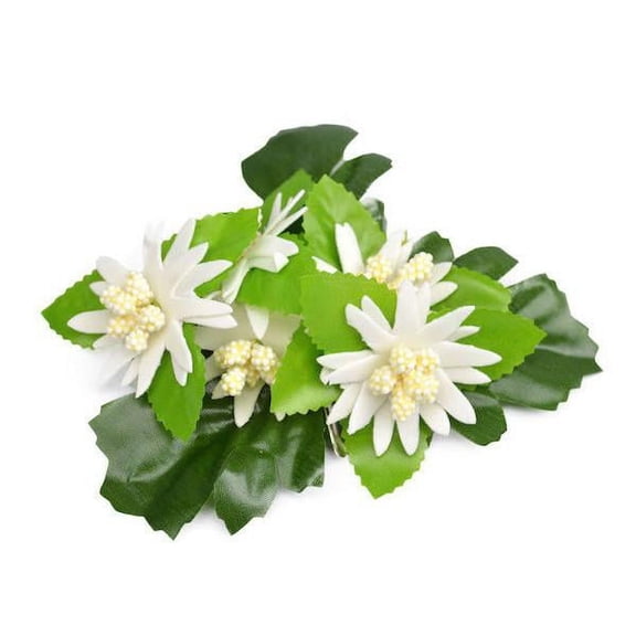 GERM Edelweiss Bridal Flower Oktoberfest Hair Clip