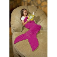 Down Home Mermaid Tail Coral Fleece Throw (Multiple Colors)