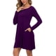 thumbnail image 4 of Vestidos casuales de manga larga con bolsillos para mujer Ormromra, 4 of 7
