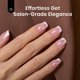 thumbnail image 2 of Press On Nails con forma de escarabajos con punta francesa, 224 unidades, cuadrados cortos rosas, 2 of 7