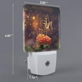 thumbnail image 2 of Balery Butterfly Sitting on a Flower Luz Nocturna LED con Sensor Automático, Enchufe con Sensor Crepuscular, Luz Suave de 0.5W para Dormitorio, Pasillo, Baño-US, 2 of 7