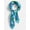 Blue combo, variant on Women's Print Silk Scarf with Scarf Ring, Green Print