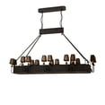 thumbnail image 7 of Meyda Tiffany 51057 Carpathian 28 Light 82" Wide Linear Chandelier - Dark Roast, 7 of 7